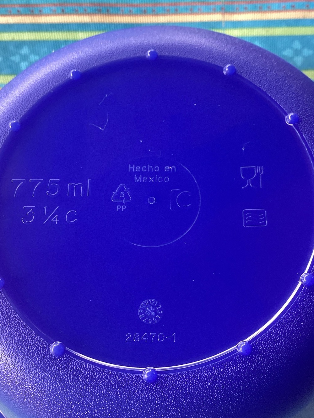 Tupperware Crystal Wave PLUS - set of 3 microwave bowls in blue - Picture 5 of 8
